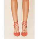 Incaltaminte Femei Forever21 MIA Melonie Lace-Up Pumps Red