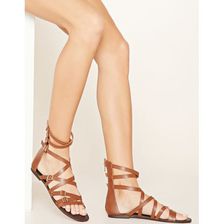 Incaltaminte Femei Forever21 Strappy Faux Leather Sandals Brown