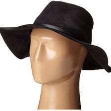 BCBGMAXAZRIA Sueded Panama Hat Black