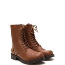 Incaltaminte Femei CheapChic Fashion Operation Combat Boots Cognac
