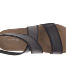 Incaltaminte Femei Rockport Total Motion Romilly Back Zip Sandal Black Lizard