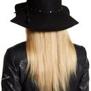 Accesorii Femei David Young Studded Band Wool Felt Floppy Hat BLACK