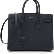 Saint Laurent Ysl Small Sac De Jour Bag With Strap DEEP MARINE/NERO