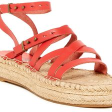 Splendid Erin Platform Espadrille Sandal Red