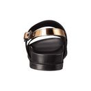 Incaltaminte Femei McQ Stoke Sandal BlackGold Brush Off Leather