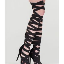 Incaltaminte Femei CheapChic X\'s And Oohs Gladiator Heels Black