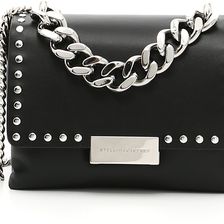 Stella McCartney Small Shaggy Deer Becks Bag BLACK
