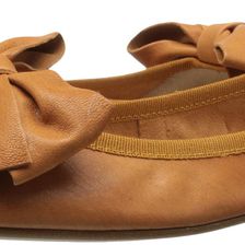 Massimo Matteo Flat with Bow Cuoio