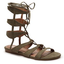 Incaltaminte Femei GC Shoes Amazon Fabric Gladiator Sandal Olive Green