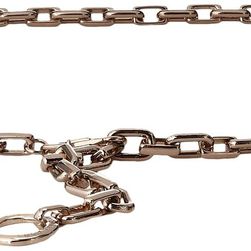 Michael Kors Chain Belt with Logo Ring Rose Gold