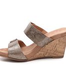 Incaltaminte Femei CL By Laundry Team Player Wedge Sandal Gold Metallic