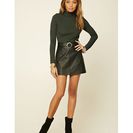 Bijuterii Femei Forever21 Contemporary Mock Neck Sweater Hunter green