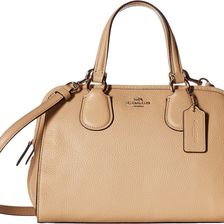 COACH Pebbled Leather Mini Nolita Satchel LI/Beechwood