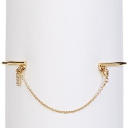 Vince Camuto Crystal Chain Charm Cuff GOLD-CRYSTAL