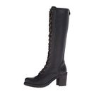 Incaltaminte Femei Frye Karen Lace Up Tall Black Washed Oiled Vintage