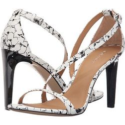 Incaltaminte Femei Calvin Klein Narella WhiteBlack Graphic Flower Leather