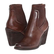 Incaltaminte Femei Frye Carrie Scrunch Back Zip Dark Brown Antique Pull Up