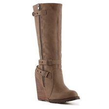 Incaltaminte Femei VOLATILE Imperial Wedge Boot Taupe