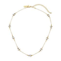 Bijuterii Femei Kate Spade New York Anchors Away Pave Anchor Short Scatter Necklace ClearGold