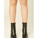 Incaltaminte Femei Forever21 Faux Leather Ankle Boots Black