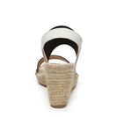 Incaltaminte Femei Charles David Odessa Wedge Sandal BlackWhiteBeige