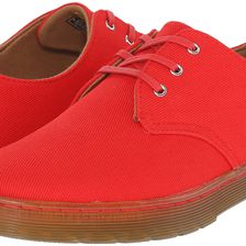 Dr. Martens Gizelle 3-Eye Shoe Red Overdyed Twill Canvas