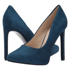 Nine West Leapafaith Blue Green Suede