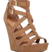 Incaltaminte Femei Chinese Laundry Mali Strappy Platform Wedge Sandal CAMEL