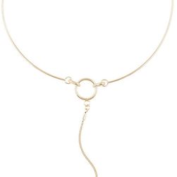 14th & Union Hinged Ring "Y" Collar Necklace GOLD