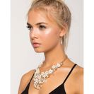 Bijuterii Femei CheapChic Floral Cluster Chainmail Necklace Ivory