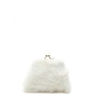 Accesorii Femei Forever21 Faux Fur Coin Purse White