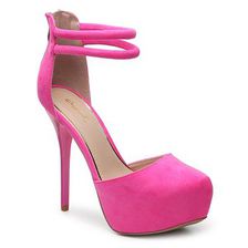 Incaltaminte Femei Qupid Bar-22 Platform Pump Pink