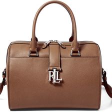 Ralph Lauren Carrington Barrel Satchel Burnished Brown
