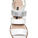 Incaltaminte Femei French Connection Ciara Sandal SUMMER WHITE-SILVER