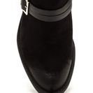 Incaltaminte Femei CheapChic Cut It Chunky Faux Suede Booties Black