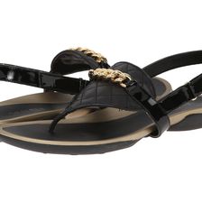 Vaneli Wenda Black Quilted Nappa/Black Mag Patent