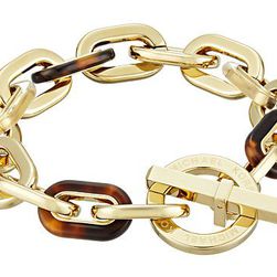 Bijuterii Femei Michael Kors Color Block Toggle Bracelet GoldTortoiseLucite
