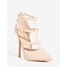 Incaltaminte Femei CheapChic Down The Middle Pump Nude