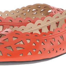 Nine West Mazzota Red Orange Leather