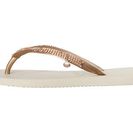 Incaltaminte Femei Havaianas Slim Metal Mesh Flip Flops Beige