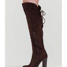 Incaltaminte Femei CheapChic Encore Please Over-the-knee Laced Boots Brown