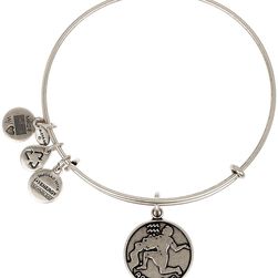 Alex and Ani Aquarius II Expandable Wire Bangle RUSSIAN SILVER
