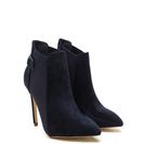 Incaltaminte Femei CheapChic Hide And Chic Pointed Stiletto Booties Navy