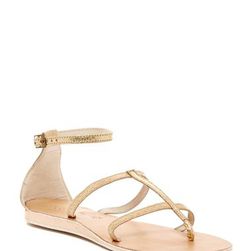 Incaltaminte Femei Cocobelle Tanzania Genuine Snakeskin Sandal taupe