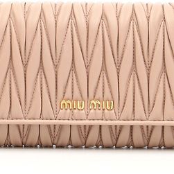 Miu Miu Quilted Wallet CAMMEO