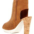 Incaltaminte Femei Nature Breeze Idle Time Open Toe Bootie TAN PU