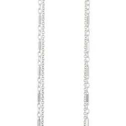 Dogeared Follow Your Spirit Hammered Chain Threader Earrings Sterling Silver