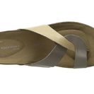 Incaltaminte Femei Rockport Total Motion Romilly Curvy Thong Medium Grey SmoothGold Pearl