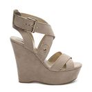Incaltaminte Femei G by GUESS Heethe Wedge Sandal Taupe