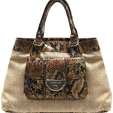 London Fog Miranda Tote NATURAL LINEN